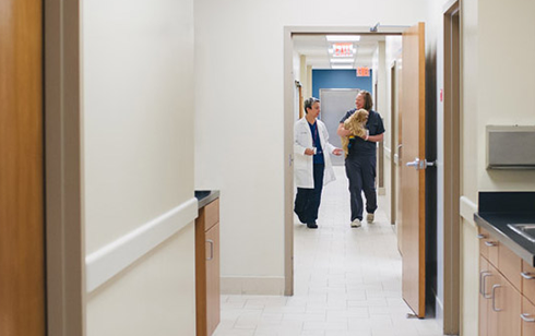 Exam Rooms Hallway